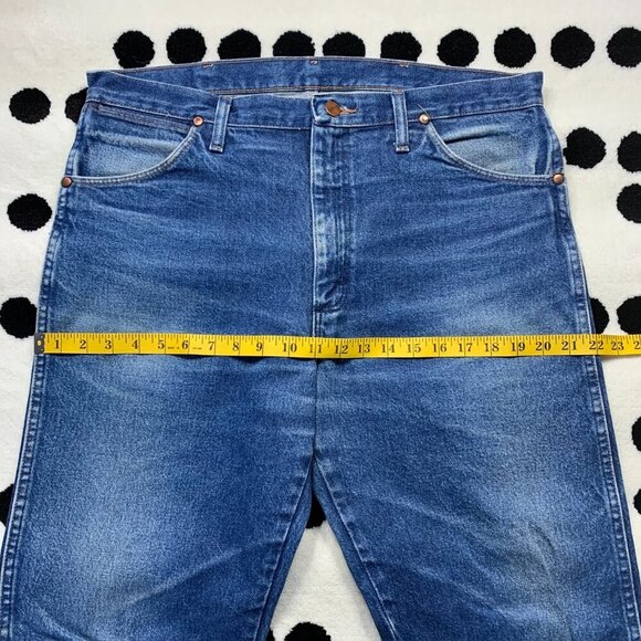 Wrangler Jeans Cowboy Cut Bootcut Blue Denim Western Rodeo - Picture 8 of 13